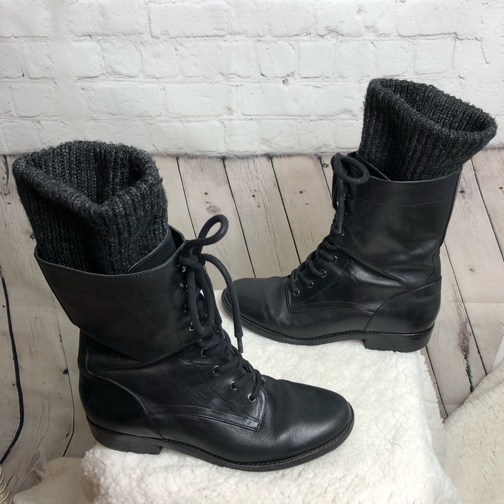 Marc Fisher Combat Style Boots Size 8 - Picture 3 of 10